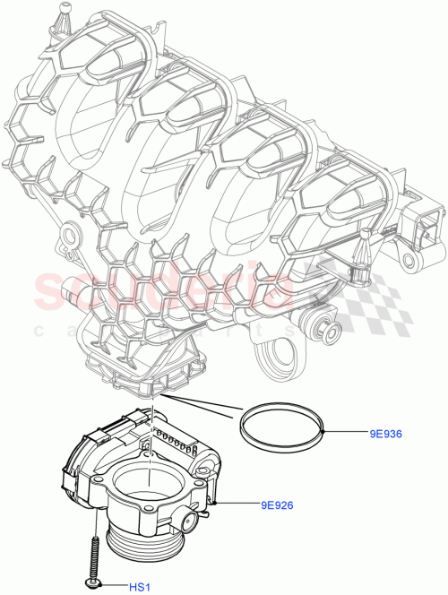 Part Diagram for Land Rover LR025573