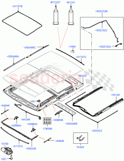 Part Diagram for Land Rover LR145005