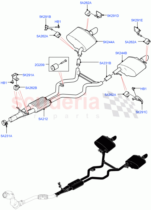 Part Diagram for Land Rover LR105236
