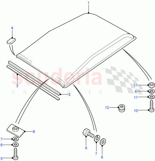 Part Diagram for Land Rover AKA500100NCL