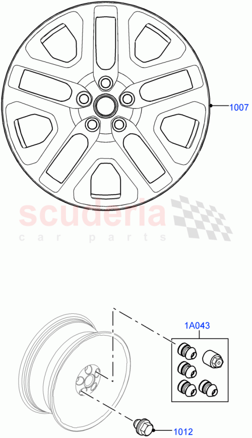 Part Diagram for Land Rover VPLEW0163