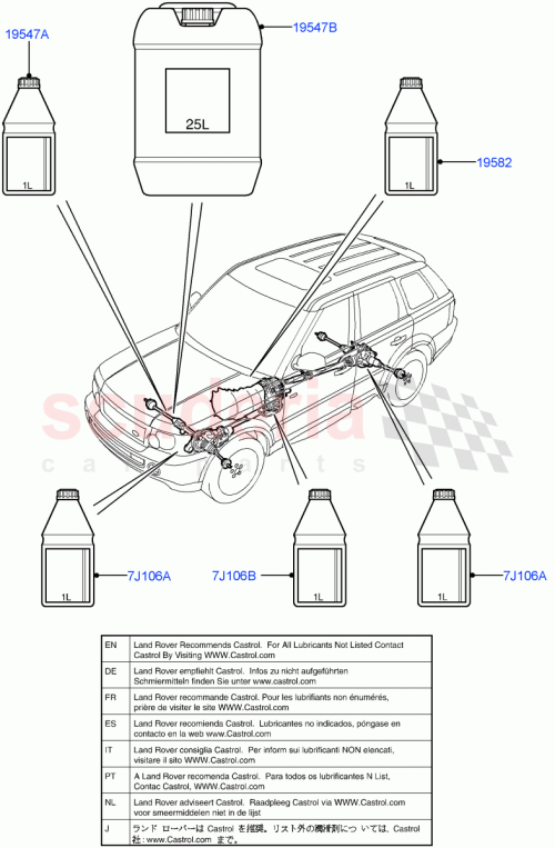 Part Diagram for Land Rover IYK500010