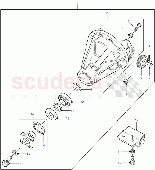 Part Diagram for Land Rover TXW500010