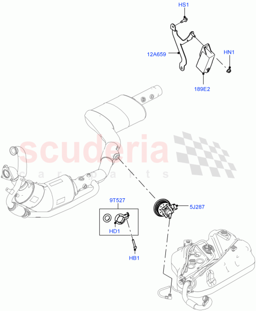 Part Diagram for Land Rover LR134710
