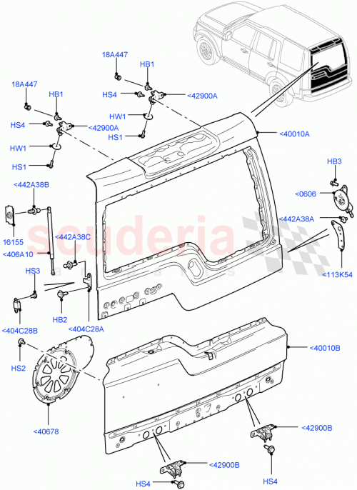 Part Diagram for Land Rover BHE780060