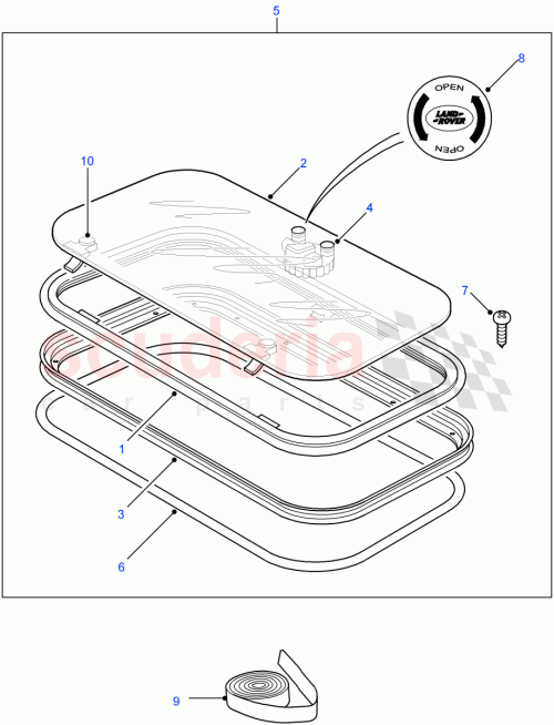 Part Diagram for Land Rover LR045412
