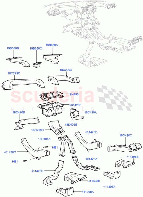 Part Diagram for Land Rover LR055453
