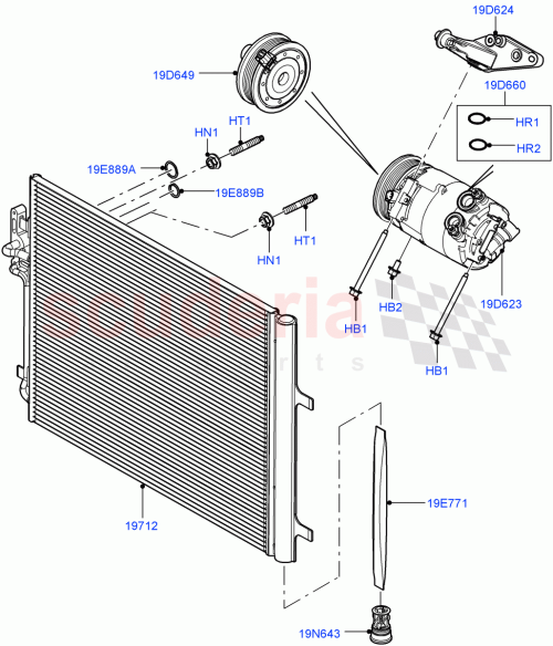 Part Diagram for Land Rover LR070462