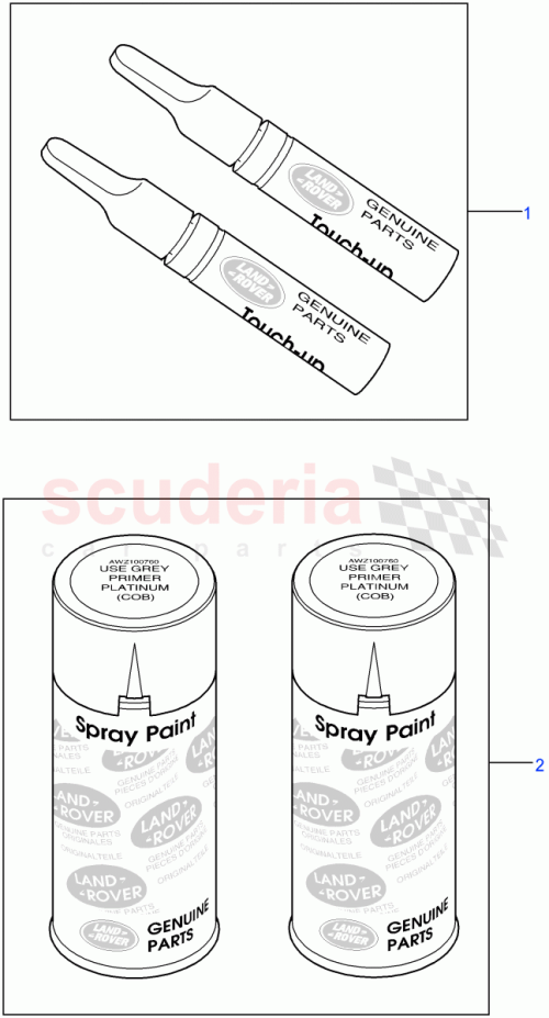 Part Diagram for Land Rover LR005725
