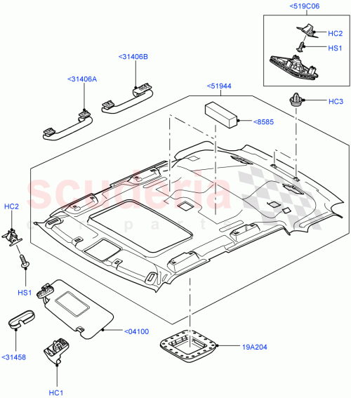Part Diagram for Land Rover EDB500651NUG