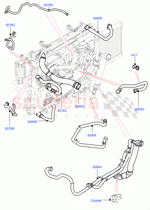 Part Diagram for Land Rover LR085590