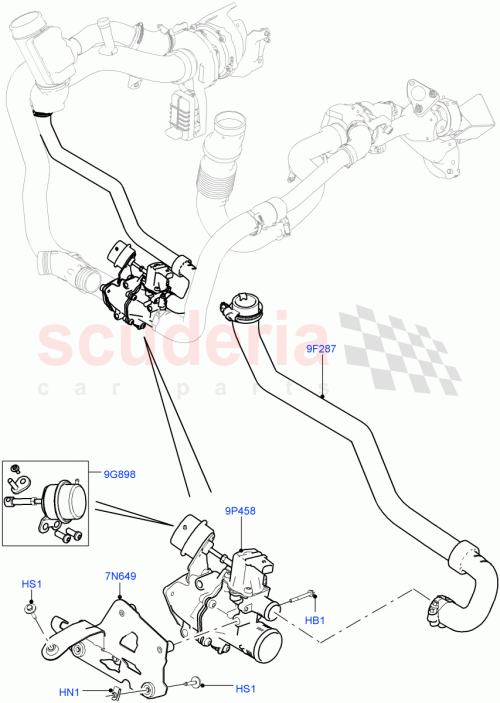 Part Diagram for Land Rover LR038278