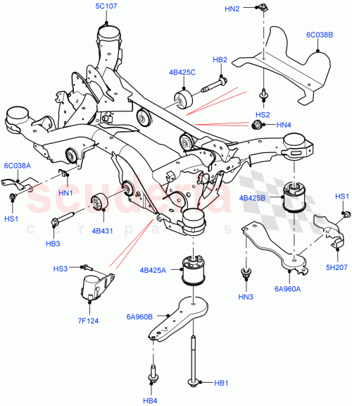 Part Diagram for Land Rover LR113122