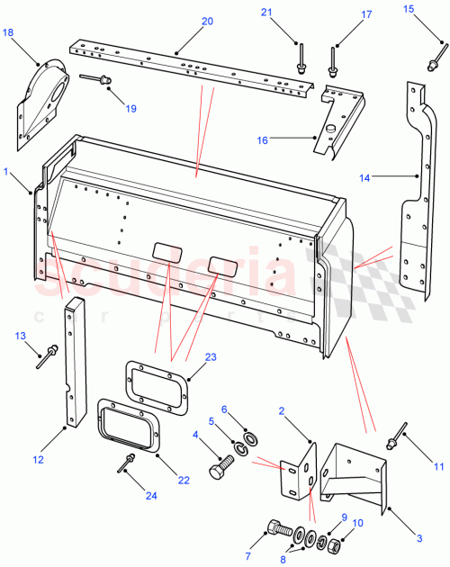 Part Diagram for Land Rover RU612373L