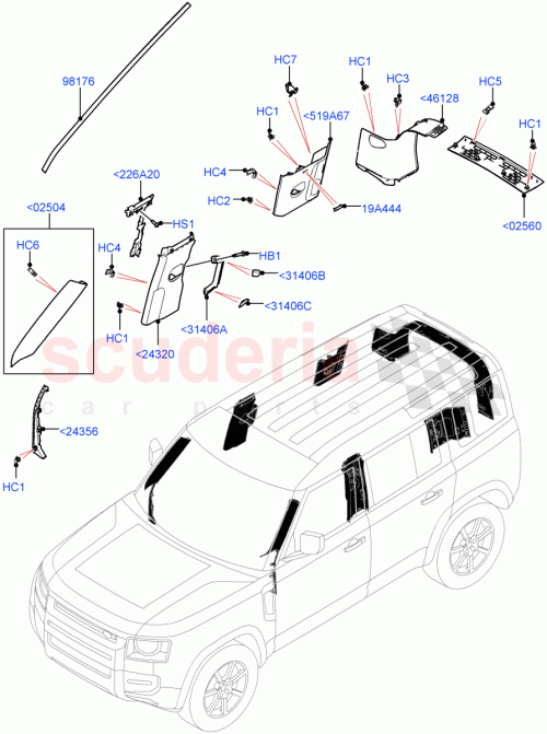 Part Diagram for Land Rover LR137978