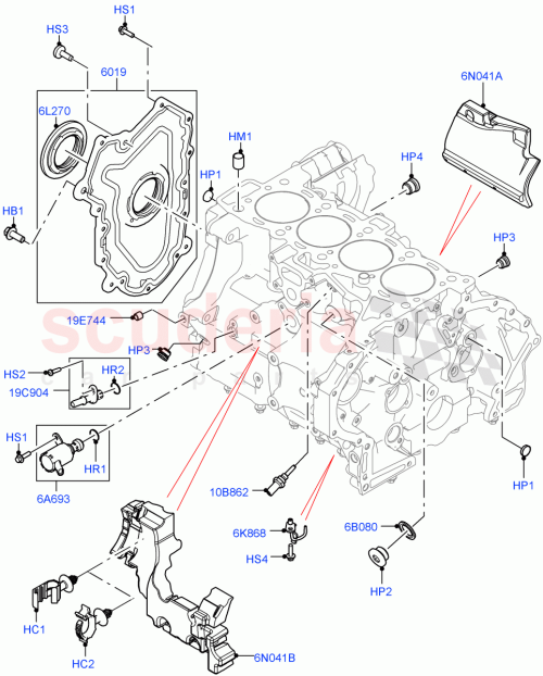 Part Diagram for Land Rover LR057802