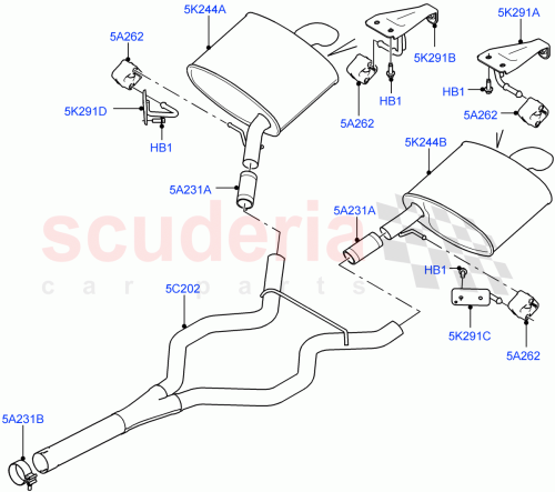 Part Diagram for Land Rover LR040136