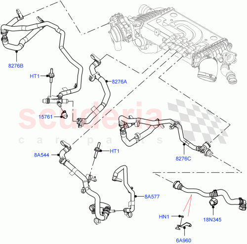 Part Diagram for Land Rover LR149980