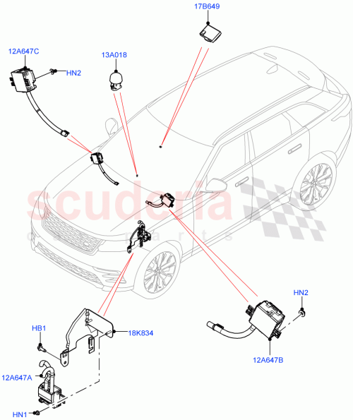 Part Diagram for Land Rover LR168197