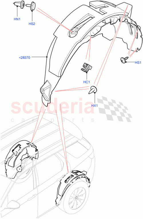 Part Diagram for Land Rover LR137772
