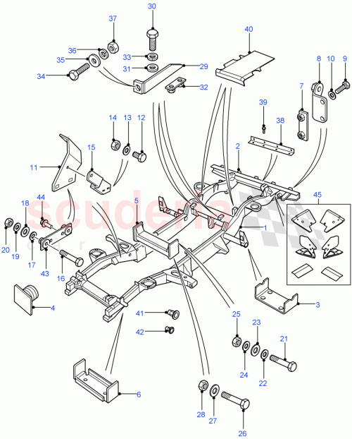 Part Diagram for Land Rover BH108201L