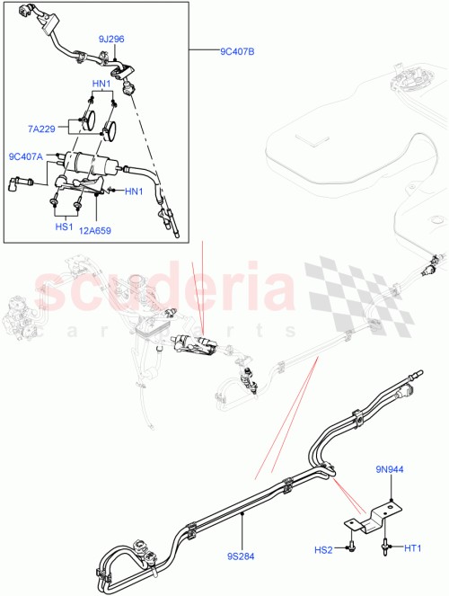 Part Diagram for Land Rover LR023043