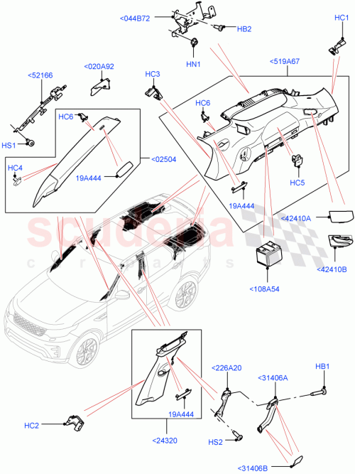 Part Diagram for Land Rover LR144415