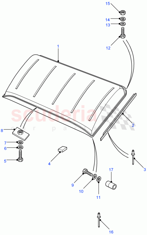 Part Diagram for Land Rover AKA710840LYQ
