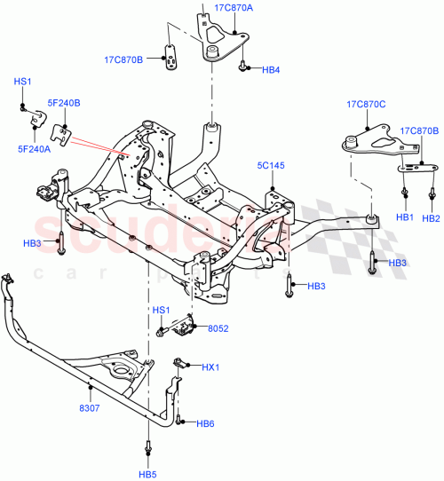Part Diagram for Land Rover LR146144