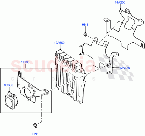 Part Diagram for Land Rover LR141293