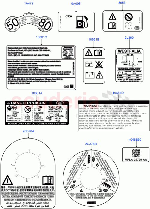 Part Diagram for Land Rover LR081131