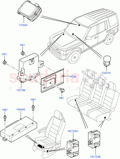 Part Diagram for Land Rover LR021652