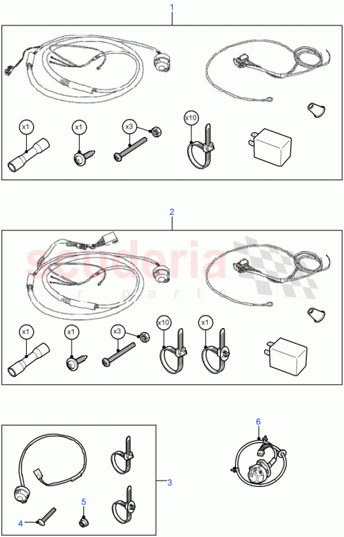 Part Diagram for Land Rover NY105041L