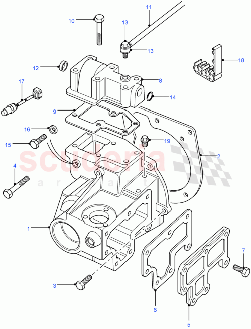Part Diagram for Land Rover SH214141