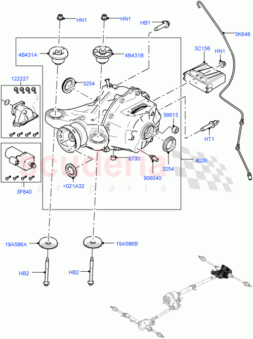 Part Diagram for Land Rover LR052907