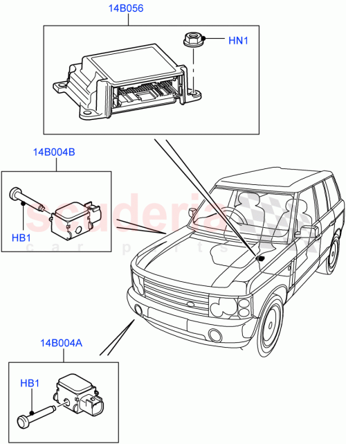 Part Diagram for Land Rover LR008289