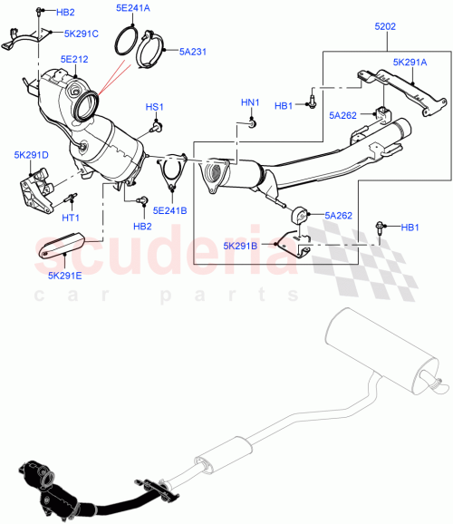 Part Diagram for Land Rover LR125525