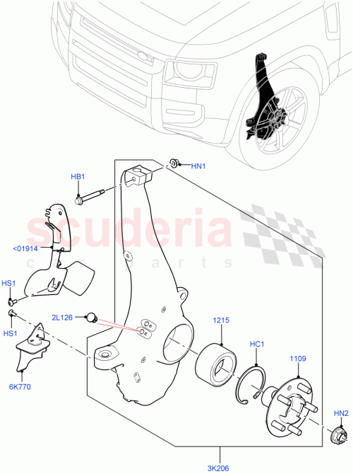 Part Diagram for Land Rover LR155909