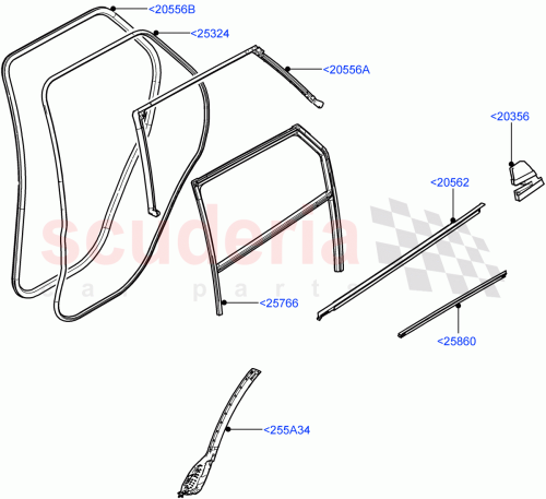 Part Diagram for Land Rover LR155813