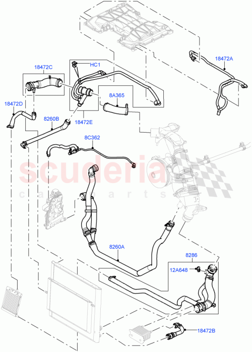Part Diagram for Land Rover LR017363
