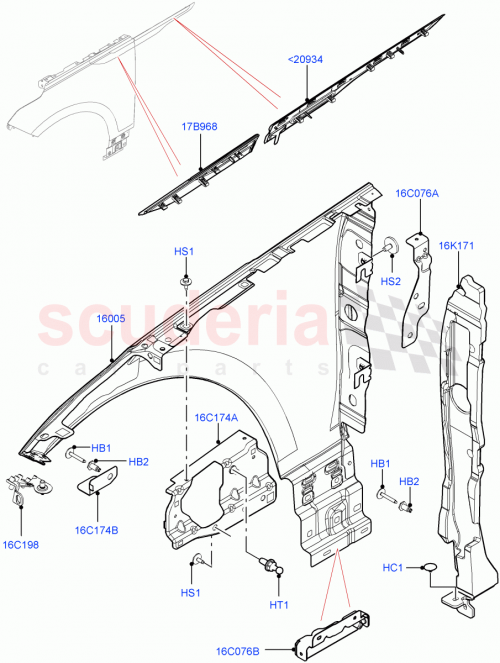 Part Diagram for Land Rover LR110614