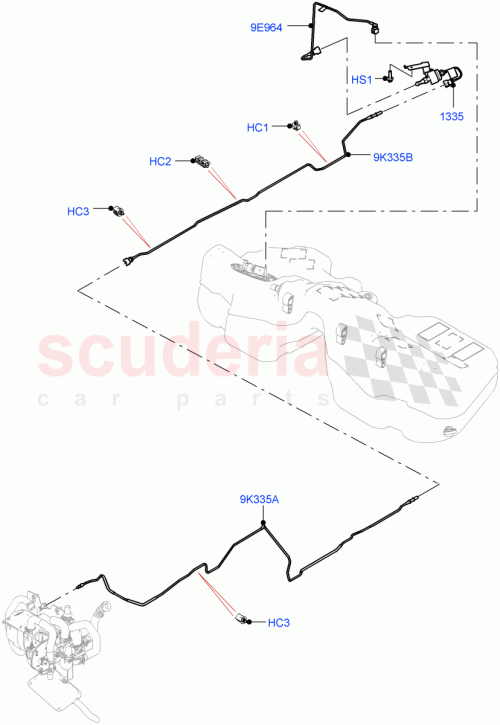 Part Diagram for Land Rover LR141323