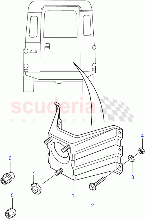 Part Diagram for Land Rover KTD500100