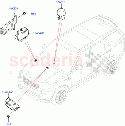 Part Diagram for Land Rover LR142495