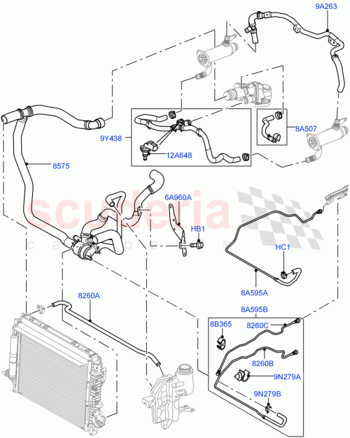 Part Diagram for Land Rover PYC102190