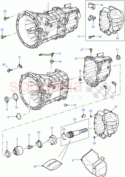 Part Diagram for Land Rover LR005137