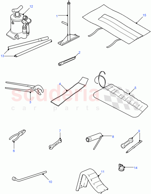 Part Diagram for Land Rover LR011850