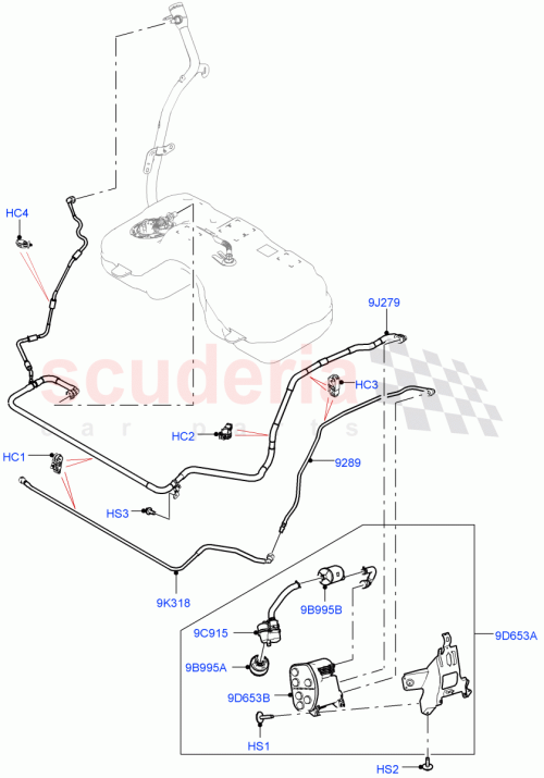 Part Diagram for Land Rover LR136871