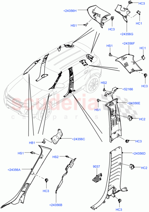Part Diagram for Land Rover LR050482