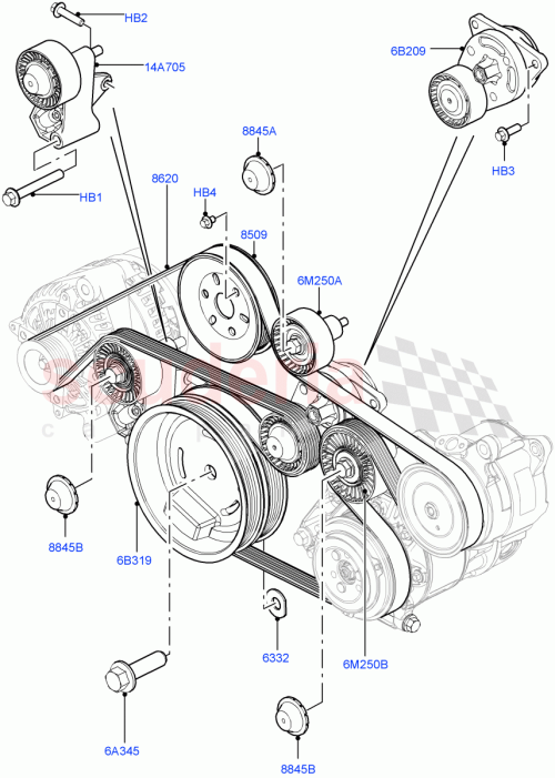 Part Diagram for Land Rover FS108122